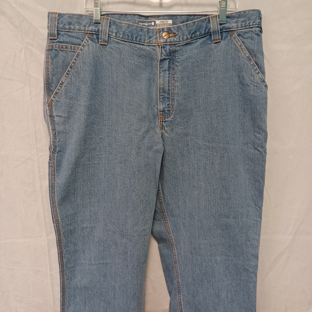 Carhartt Men's Carpenter Jeans 38 x 32 Loose Fit - Picture 2 of 8